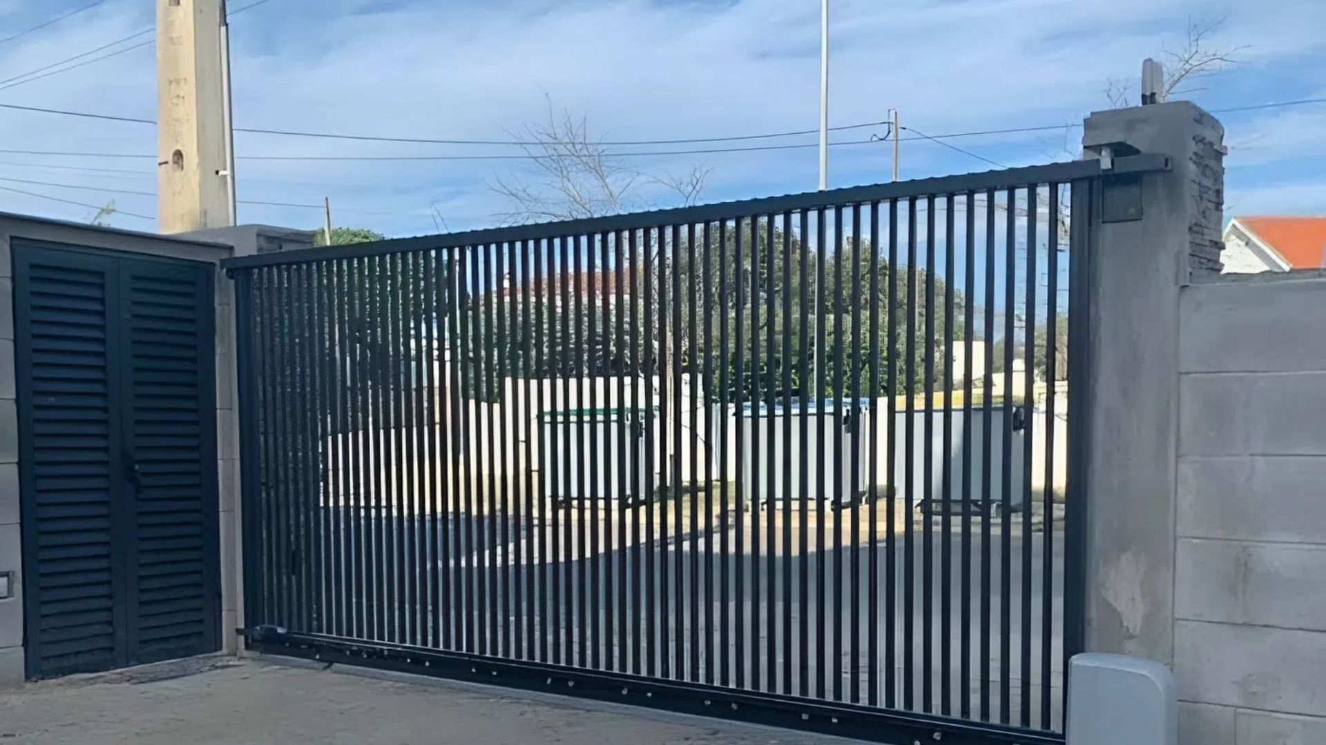 mẫu cửa cổng sắt lùa đẹp