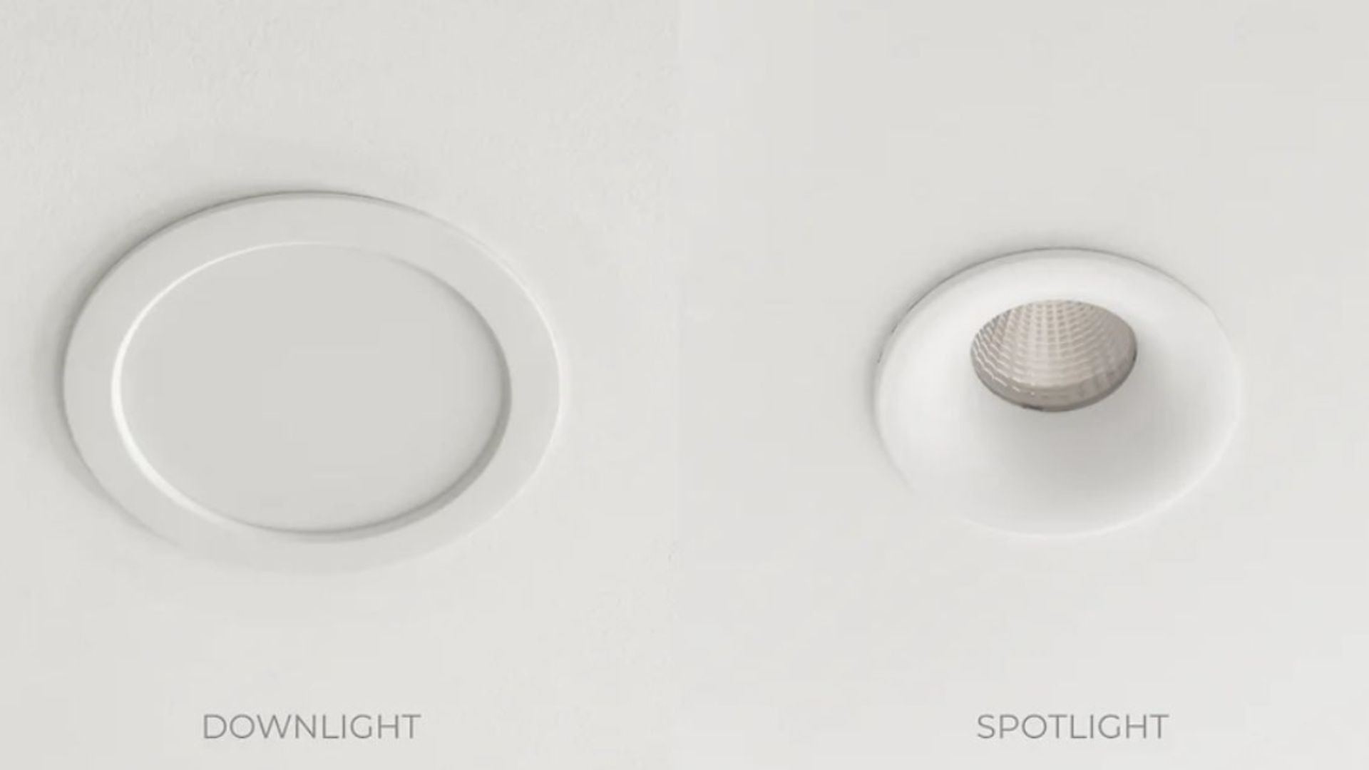 so sánh đèn spotlight và downlight